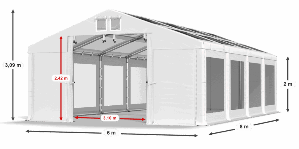 Namiot imprezowy - wymiary